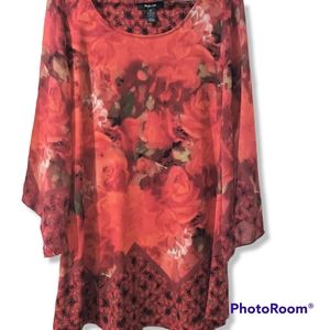 Style & Co maroon shirt